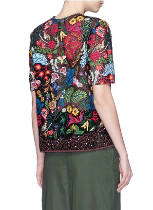 VALENTINO - 'Water Song' floral embroidery macramé lace top - on SALE ...