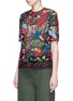 Front View - Click To Enlarge - VALENTINO GARAVANI - 'Water Song' floral embroidery macramé lace top