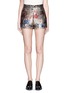 Main View - Click To Enlarge - VALENTINO GARAVANI - Metallic floral jacquard shorts