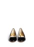 Figure View - Click To Enlarge - MICHAEL KORS - 'Joy Kitten' logo heel patent leather pumps