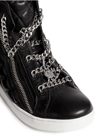 Detail View - Click To Enlarge - MICHAEL KORS - 'Urban Chain' quilted leather sneakers