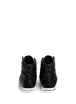Back View - Click To Enlarge - MICHAEL KORS - 'Urban Chain' quilted leather sneakers