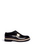 Main View - Click To Enlarge - MC Q SHOES - 'Chatsworth' calf hair Spazzolato leather slip-ons