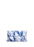 Main View - Click To Enlarge - MC Q - 'Risk' marble print patent leather clutch