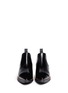 Figure View - Click To Enlarge - MC Q SHOES - 'Redchurchill' metallic heel brushed leather Chelsea boots