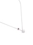 Figure View - Click To Enlarge - ANYALLERIE - Diamond garnet 18k white gold star pendant necklace – Capricorn