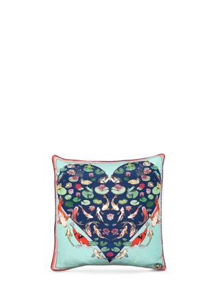 Main View - Click To Enlarge - SILKEN FAVOURS - Koi Carp print silk cushion