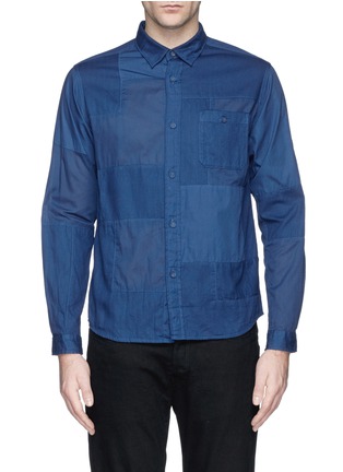Main View - Click To Enlarge - WHITE MOUNTAINEERING - Patchwork cotton shirt