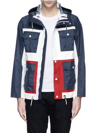 Main View - Click To Enlarge - WHITE MOUNTAINEERING - Colourblock SAITOS® nylon jacket