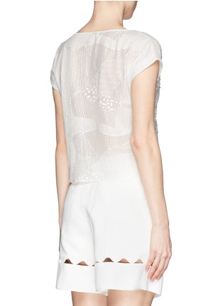 Back View - Click To Enlarge - ALICE & OLIVIA - 'Erin' embellished boxy top