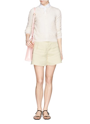 Figure View - Click To Enlarge - ALICE & OLIVIA - Flower lace appliqué cardigan