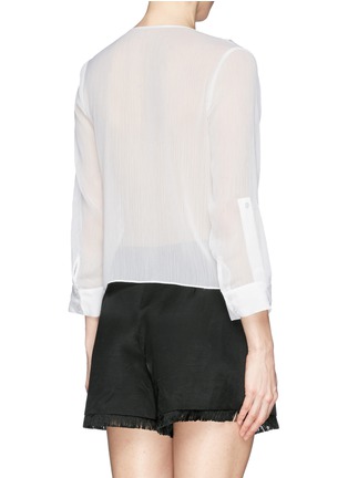 Back View - Click To Enlarge - ALICE & OLIVIA - 'Sydney' chiffon crepe boho blouse