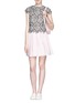 Figure View - Click To Enlarge - ALICE & OLIVIA - 'Eve' embroidery lace cropped T-shirt