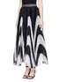 Front View - Click To Enlarge - ALICE & OLIVIA - 'Nicole' pleat organza midi skirt