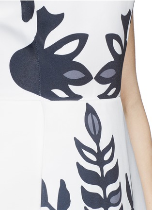 Detail View - Click To Enlarge - ALICE & OLIVIA - Floral print satin dress