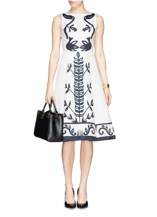 Detail View - Click To Enlarge - ALICE & OLIVIA - Floral print satin dress