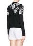 Back View - Click To Enlarge - ALICE & OLIVIA - 'Winnie' lace appliqué cardigan