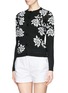 Front View - Click To Enlarge - ALICE & OLIVIA - 'Winnie' lace appliqué cardigan