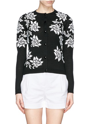 Main View - Click To Enlarge - ALICE & OLIVIA - 'Winnie' lace appliqué cardigan