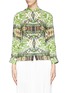 Main View - Click To Enlarge - ALICE & OLIVIA - 'Eloise' mirror garden print chiffon shirt