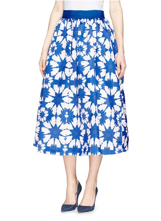 Front View - Click To Enlarge - ALICE & OLIVIA - 'Molina' daisy crane print ball gown skirt