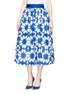 Front View - Click To Enlarge - ALICE & OLIVIA - 'Molina' daisy crane print ball gown skirt