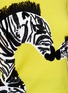 Detail View - Click To Enlarge - ALICE & OLIVIA - 'Khan' zebra appliqué cropped sweater