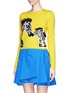 Front View - Click To Enlarge - ALICE & OLIVIA - 'Khan' zebra appliqué cropped sweater