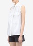 Front View - Click To Enlarge - STELLA MCCARTNEY - Sleeveless cotton shirt