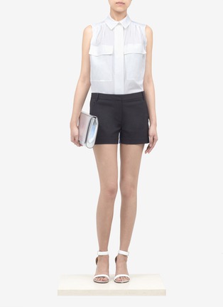 Figure View - Click To Enlarge - STELLA MCCARTNEY - Sleeveless cotton shirt