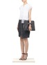 Figure View - Click To Enlarge - HELMUT LANG - Organza-panel cotton-silk shirt