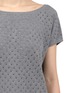 Detail View - Click To Enlarge - RAG & BONE - Gianna perforated-knit short-sleeve top
