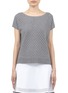 Main View - Click To Enlarge - RAG & BONE - Gianna perforated-knit short-sleeve top