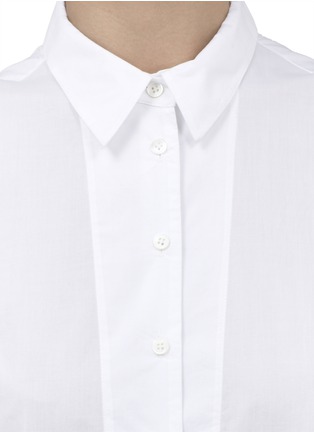 Detail View - Click To Enlarge - THEYSKENS' THEORY - 'Buik' cotton sleeveless shirt