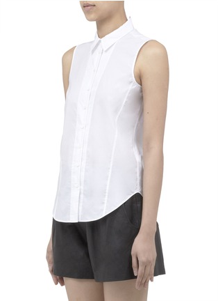 Front View - Click To Enlarge - THEYSKENS' THEORY - 'Buik' cotton sleeveless shirt
