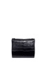 Back View - Click To Enlarge - GIVENCHY - Pandora Box medium embossed croc leather bag