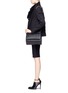 Figure View - Click To Enlarge - GIVENCHY - Pandora Box medium embossed croc leather bag