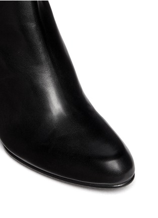 Detail View - Click To Enlarge - STUART WEITZMAN - '5050' elastic-back nappa long wedge boots