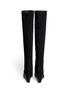 Back View - Click To Enlarge - STUART WEITZMAN - '5050' elastic-back nappa long wedge boots