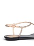 Detail View - Click To Enlarge - RENÉ CAOVILLA - Crystal T-strap flat sandals