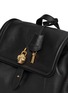 Detail View - Click To Enlarge - ALEXANDER MCQUEEN - Skull padlock leather backpack