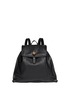 Main View - Click To Enlarge - ALEXANDER MCQUEEN - Skull padlock leather backpack
