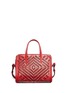 Back View - Click To Enlarge - ALEXANDER MCQUEEN - Skull padlock small stud leather tote