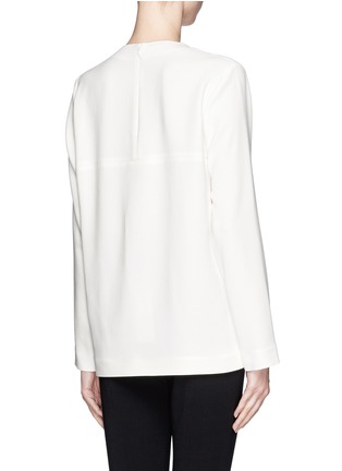 Back View - Click To Enlarge - STELLA MCCARTNEY - Stretch cady double zip top