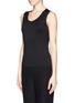 Front View - Click To Enlarge - ARMANI COLLEZIONI - 'Canotta' jersey tank top