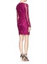Back View - Click To Enlarge - EMILIO PUCCI - Sheer sleeve guipure lace sheath dress