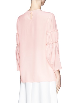 Back View - Click To Enlarge - CHLOÉ - Silk ruffle blouse