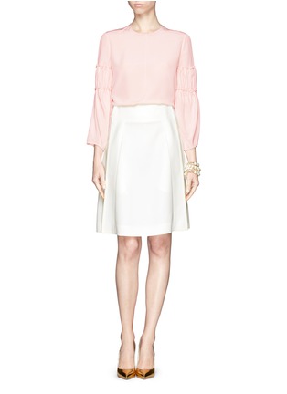 Figure View - Click To Enlarge - CHLOÉ - Silk ruffle blouse