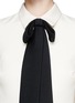 Detail View - Click To Enlarge - VALENTINO GARAVANI - Crepe Couture bow neck dress