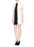 Figure View - Click To Enlarge - VALENTINO GARAVANI - Crepe Couture bow neck dress
